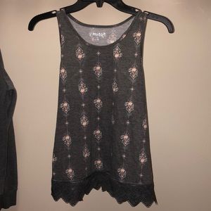 mudd gray tank top